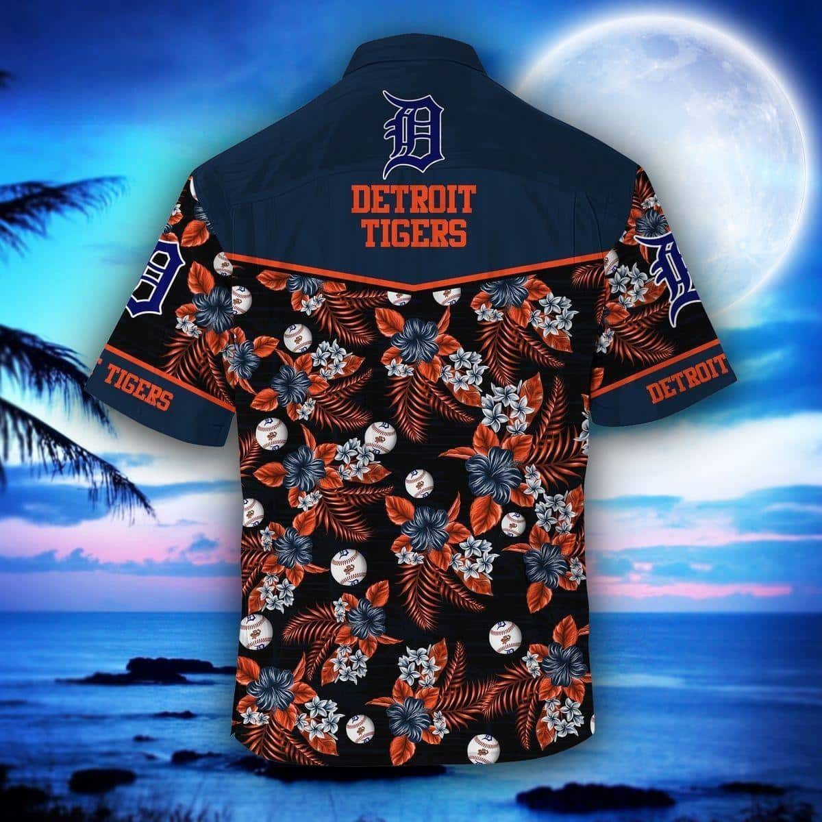 MLB Detroit Tigers Hawaiian Shirt Family Baseball Team Spirit Aloha Forest Gift For Beach Lovers
