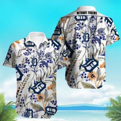 Aloha MLB Detroit Tigers Hawaiian Shirt Tropical Pattern Summer Beach Gift