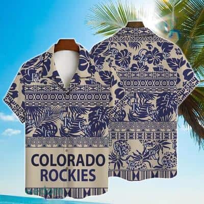 Classic MLB Colorado Rockies Hawaiian Shirt Plants Baseball Fans Gift