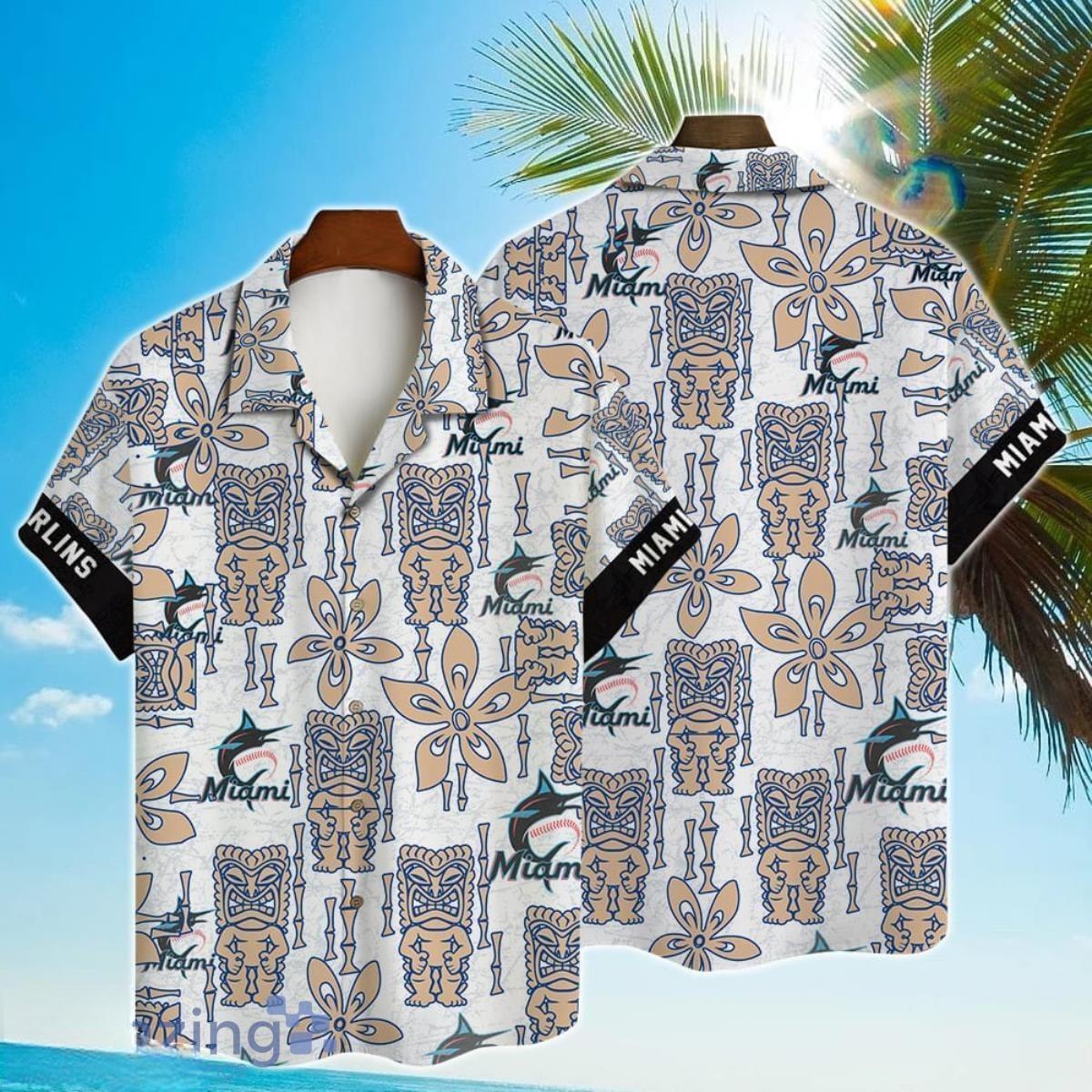 MLB Miami Marlins Hawaiian Shirt Aloha Symbol Summer Vacation Gift