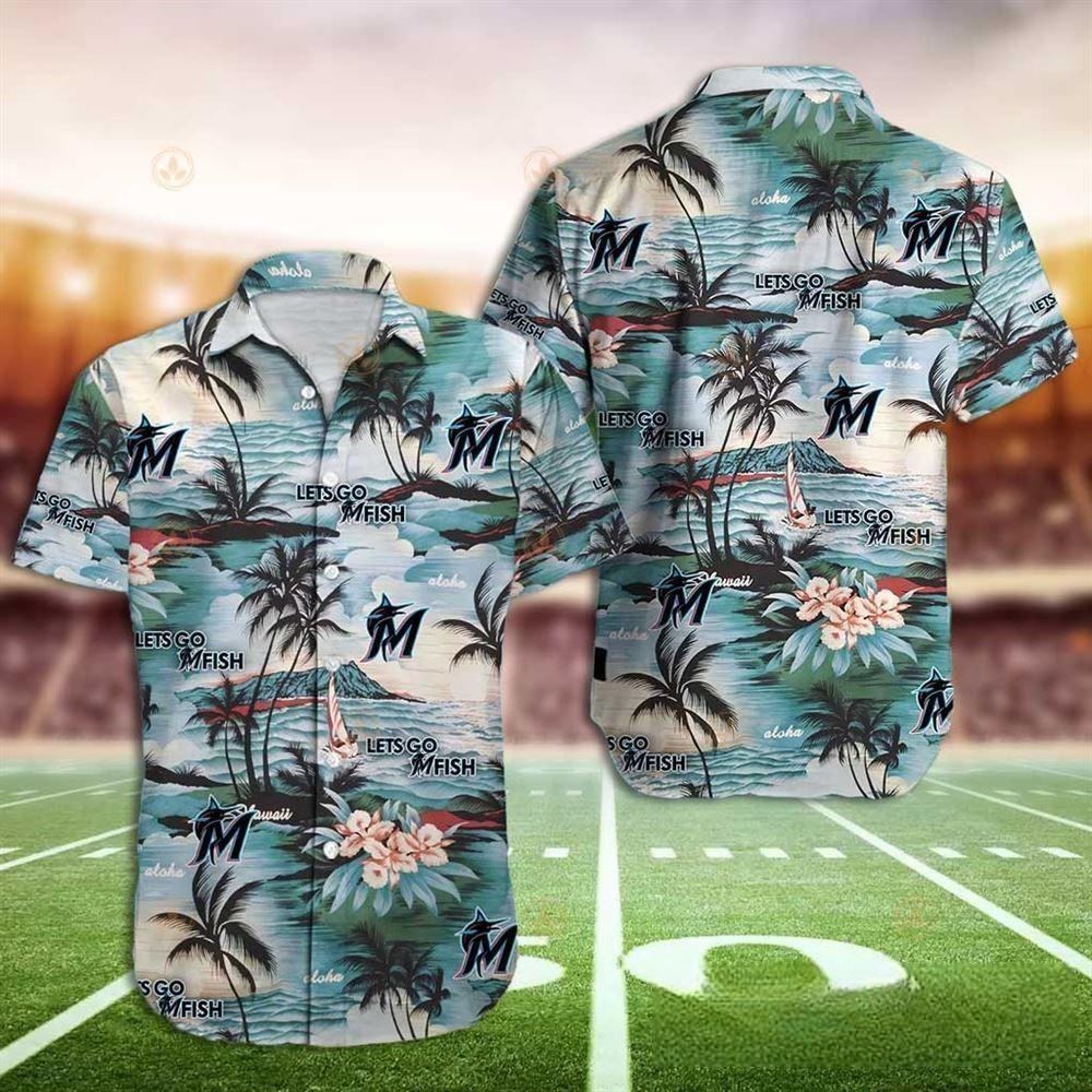 MLB Miami Marlins Hawaiian Shirt Aloha Beach Gift For Summer Vacation