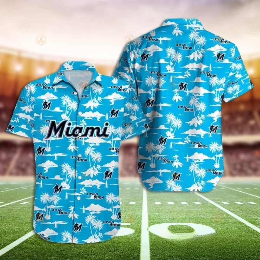 MLB Miami Marlins Hawaiian Shirt Beautiful Island Trendy Summer Gift