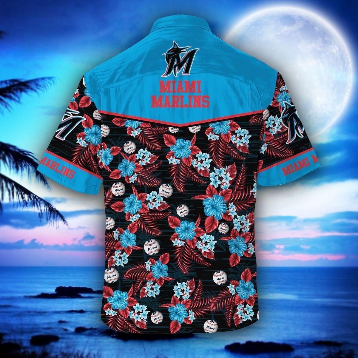 MLB Miami Marlins Hawaiian Shirt Aloha Family Baseball Homerun Team Spirit Summer Gift