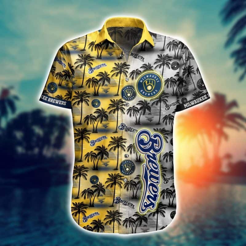 Vintage MLB Milwaukee Brewers Hawaiian Shirt Aloha Flora Gift For Summer Lovers