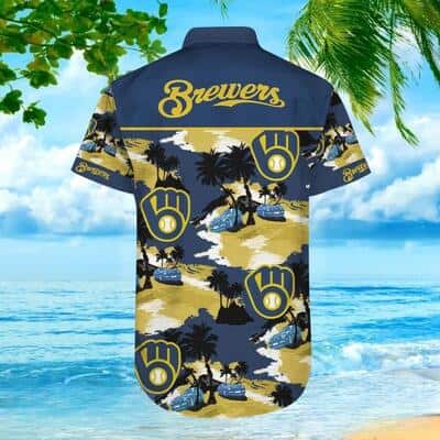MLB Milwaukee Brewers Hawaiian Shirt Aloha Beach Summer Holiday Gift For Family