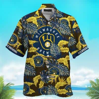 Milwaukee Brewers MLB Hawaiian Shirt Warm Nightstime Aloha Shirt - Trendy  Aloha