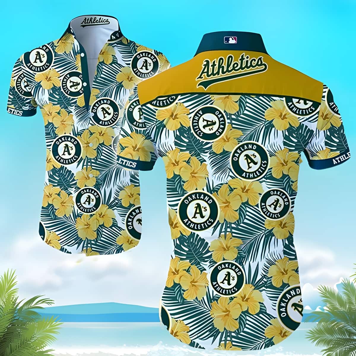 MLB Oakland Athletics Hawaiian Shirt Lush Aloha Forest Gift For Baseball Fans