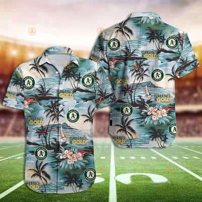 Vintage Aloha MLB Oakland Athletics Hawaiian Shirt Latest Summer Beach Gift