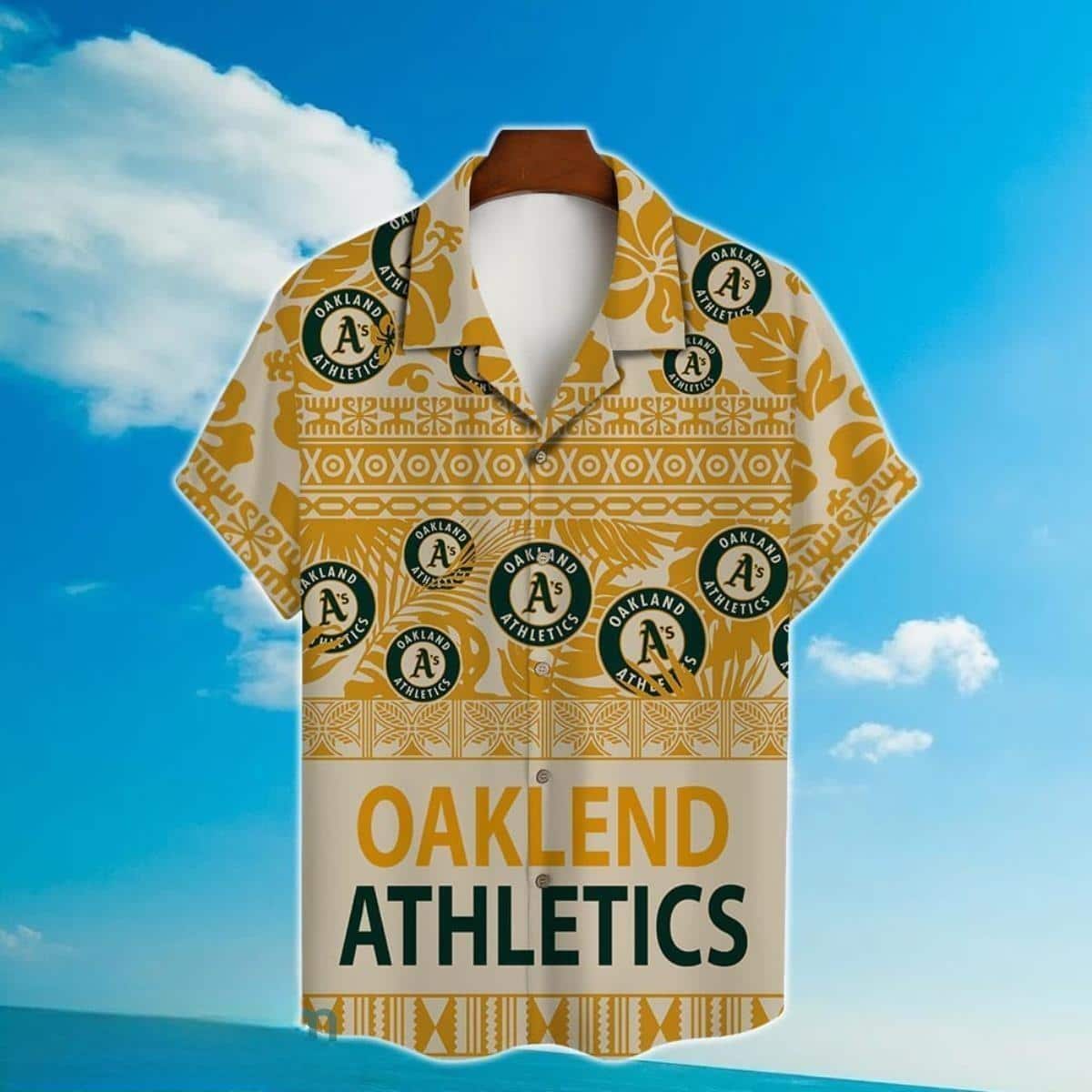 MLB Oakland Athletics Hawaiian Shirt Classic Aloha Pattern Gift For Beach Trip