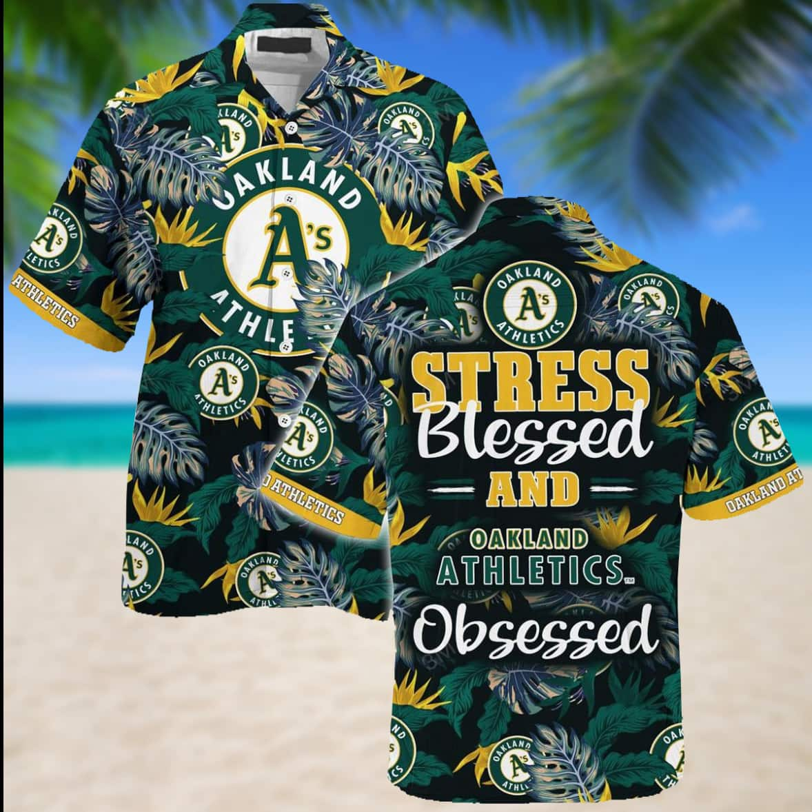 MLB Oakland Athletics Hawaiian Shirt Lush Aloha Forest Gift For