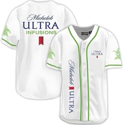 Michelob ULTRA Infusions Baseball Jersey Lime & Prickly Pear Cactus Unique Gift For Baseball Lovers