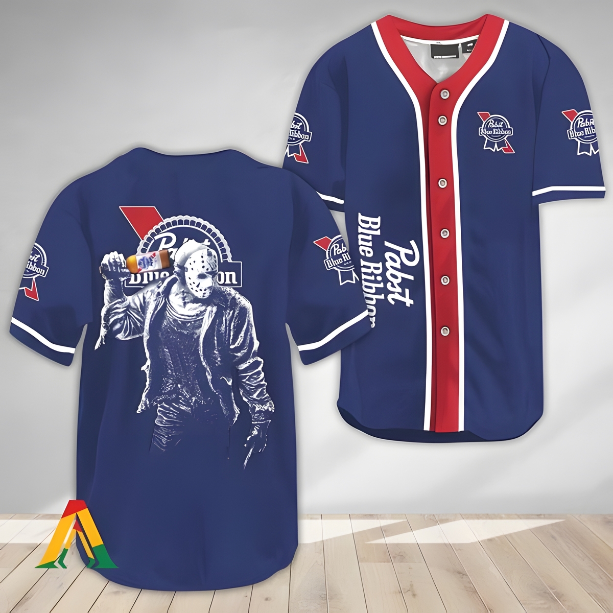 Pabst Blue Ribbon Baseball Jersey Jason Voorhees Friday The 13th Gift For Sport Lovers