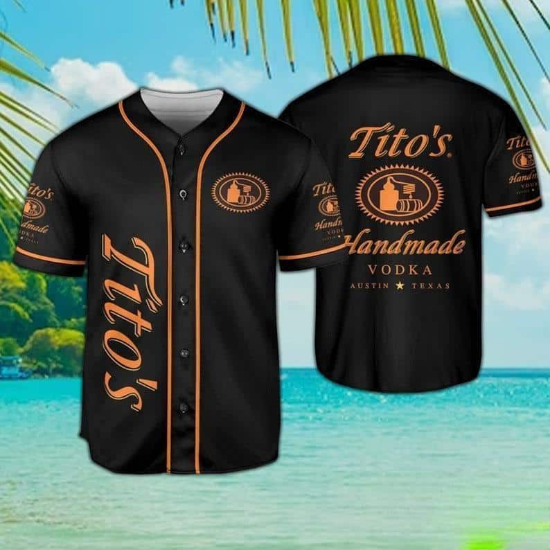 Black Tito’s Baseball Jersey Special Vodka Gift For Sports Lovers