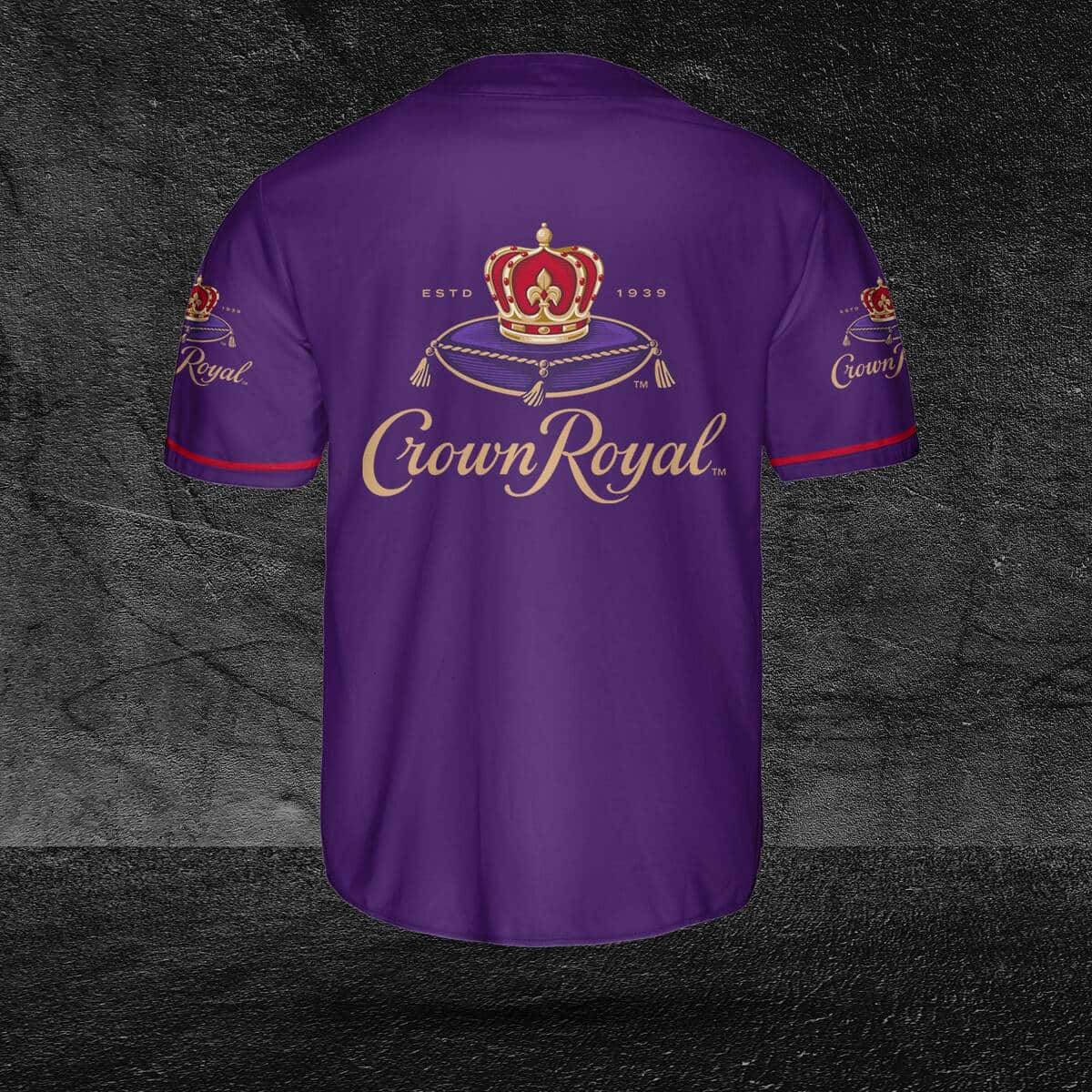 Purple Crown Royal Baseball Jersey Gift For Sporty Lovers