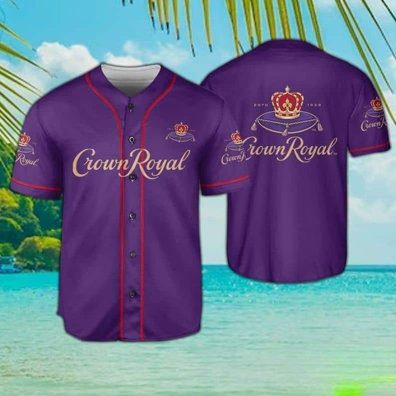 Purple Basic Crown Royal Baseball Jersey Gift For Sport Lovers