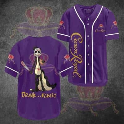 Purple Crown Royal Baseball Jersey Jason Voorhees Memes Drunk In Public Gift For Sport Lovers