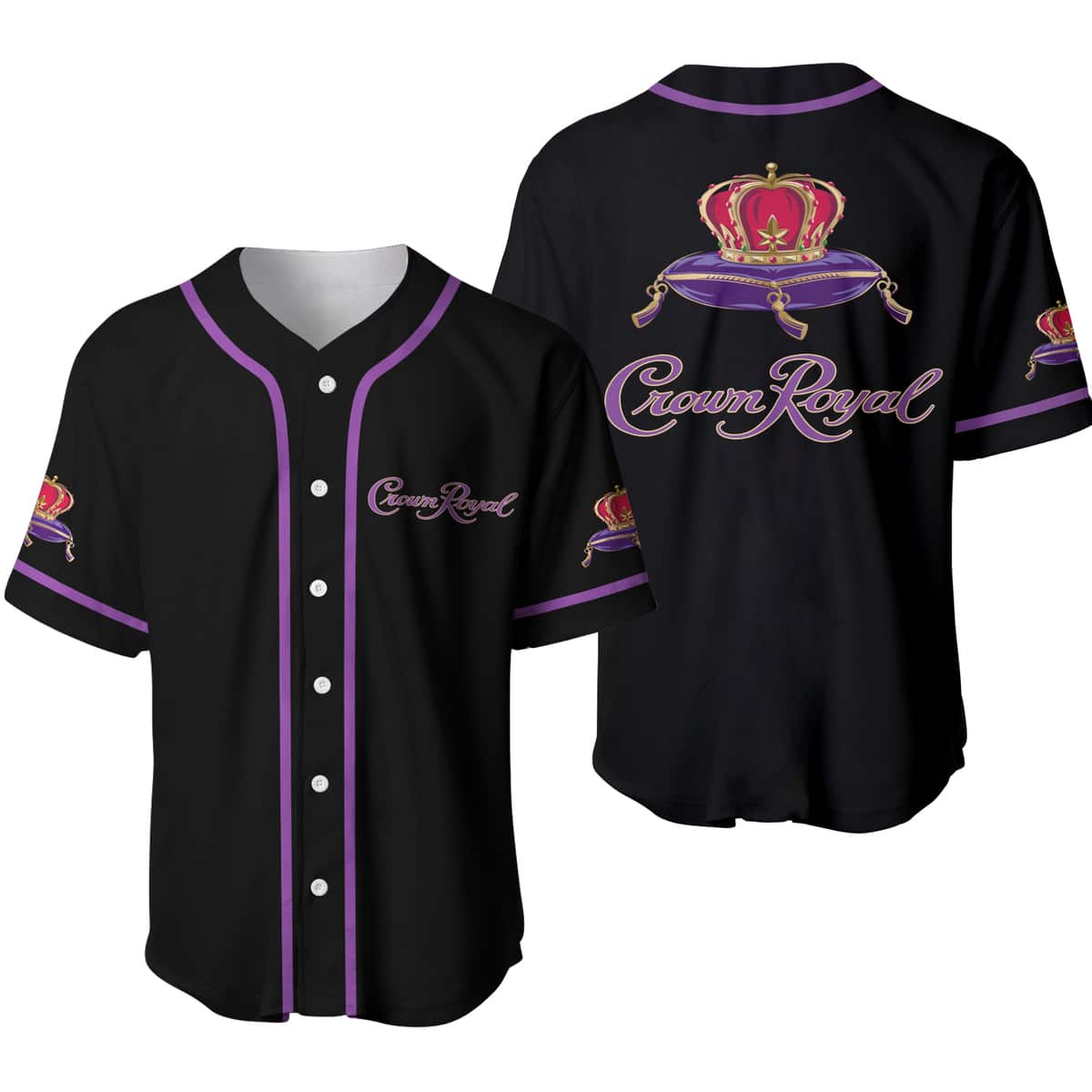Basic Crown Royal Baseball Jersey Gift For Whisky Lovers
