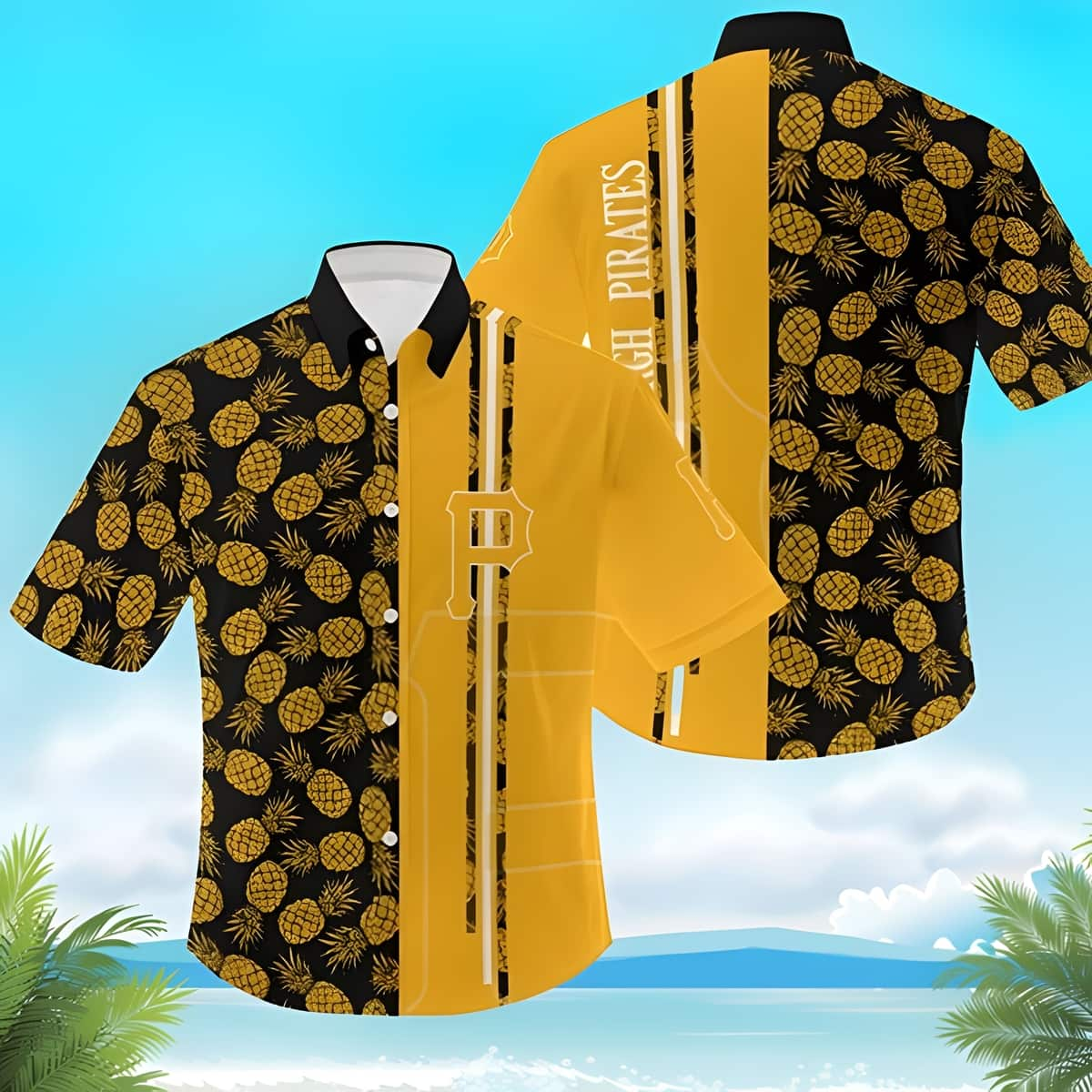 MLB Pittsburgh Pirates Hawaiian Shirt Baby Yoda Loves Pineapples And  Tropical Flowers Pattern Aloha Thoughtful Gift