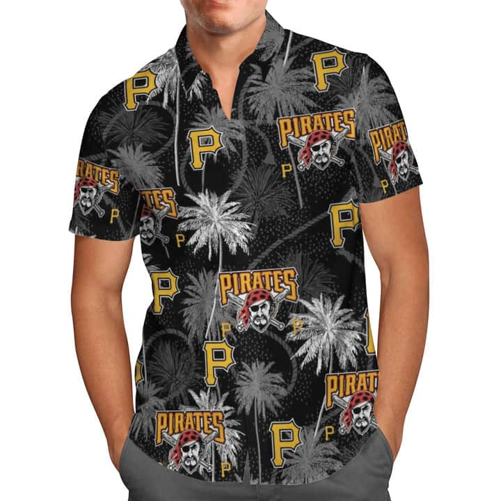 Pirates Hawaiian Shirt Skeleton Dancing Pittsburgh Pirates Gift