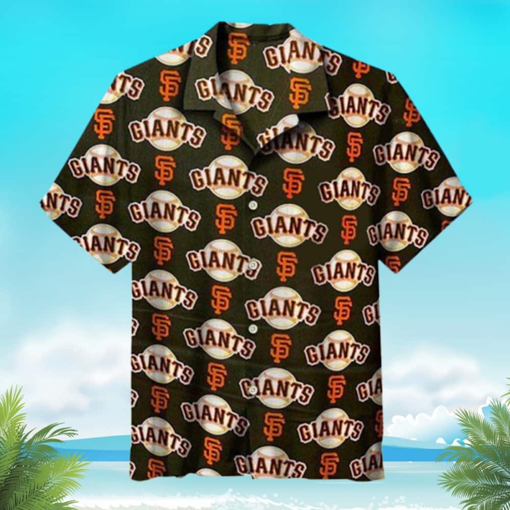 Fashionable MLB San Francisco Giants Logo Hawaiian Shirt Baseball Pattern With Team Symbol Seamless Gift For Baseball Fans