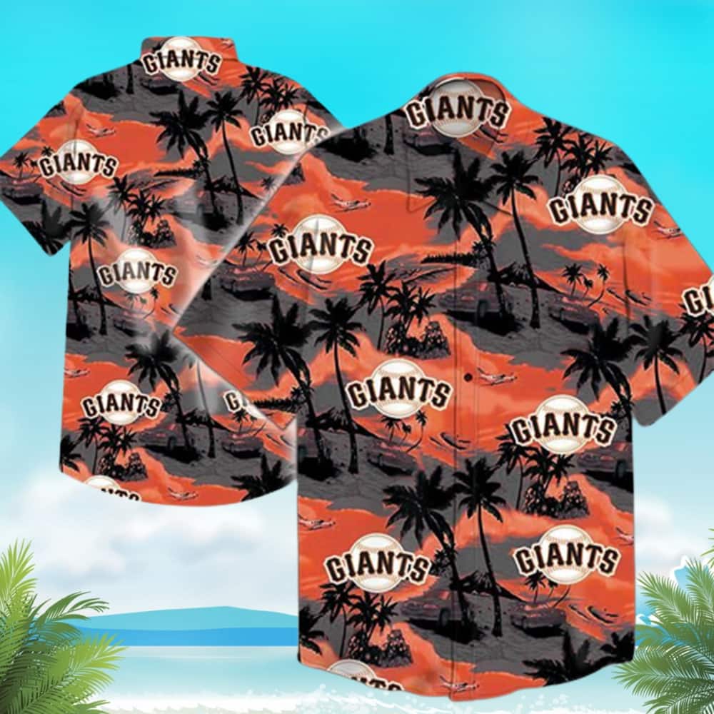 MLB San Francisco Giants Hawaiian Shirt Stunning Hawaiian Resort Landscape Aloha Beach Pattern Ideal Beach Gift