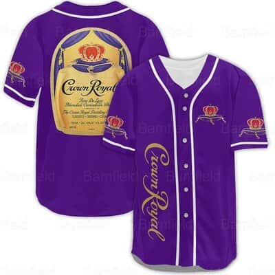 Purple Crown Royal Baseball Jersey King Gift For Sporty Boyfriend