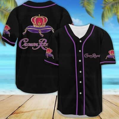 Black Crown Royal Baseball Jersey Gift For Sport Lovers