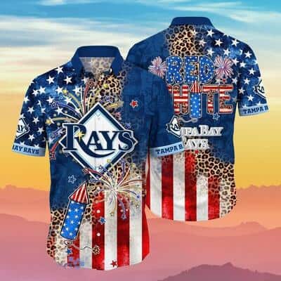 MLB Tampa Bay Rays Hawaiian Shirt US Flag 4th Of July Independence Day Unique Gift For Patriotic Spirit