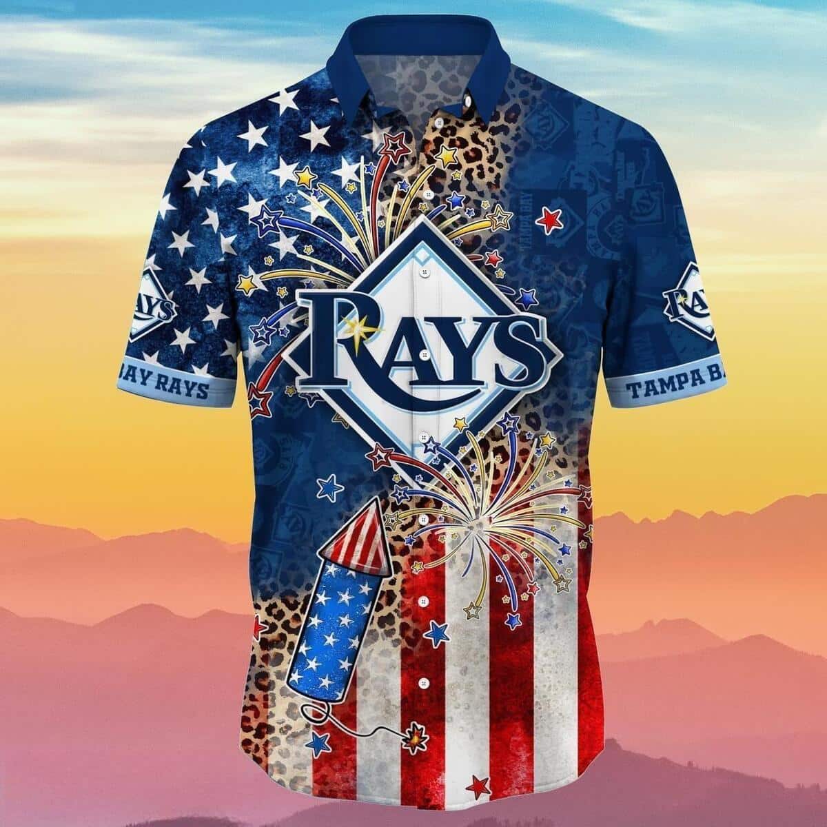 MLB Tampa Bay Rays Hawaiian Shirt US Flag 4th Of July Independence Day Unique Gift For Patriotic Spirit