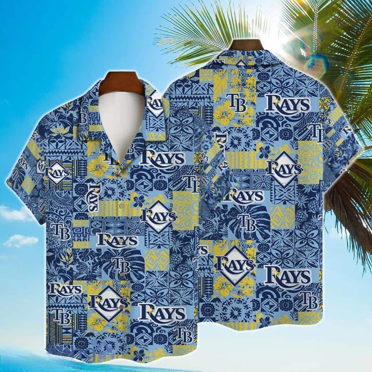 VIntage MLB Tampa Bay Rays Hawaiian Shirt Tropical Spirit Logo Beach Summer Gift For Dad Aloha