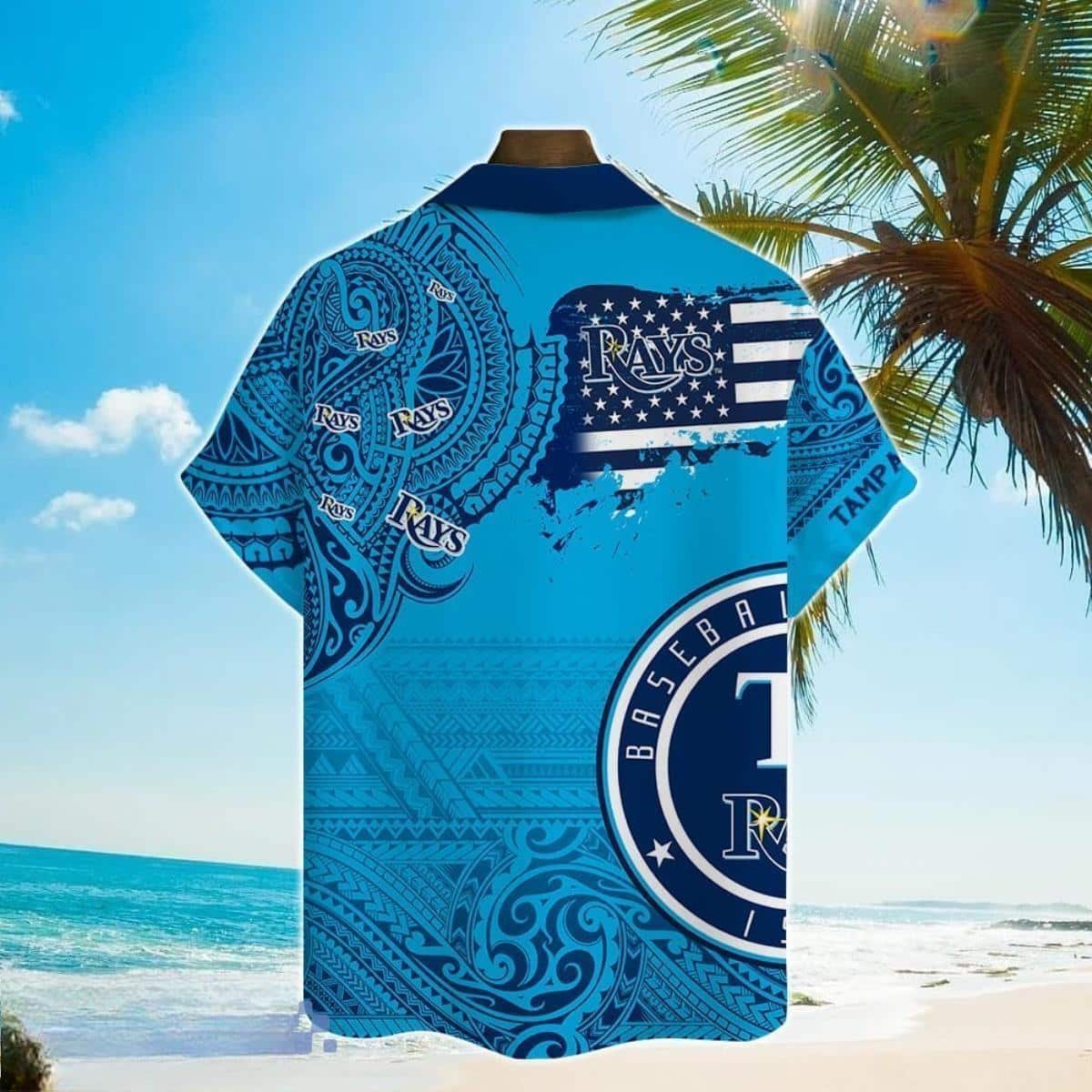 MLB Tampa Bay Rays Hawaiian Shirt Polynesian Pattern Summer Beach Gift For Lovers
