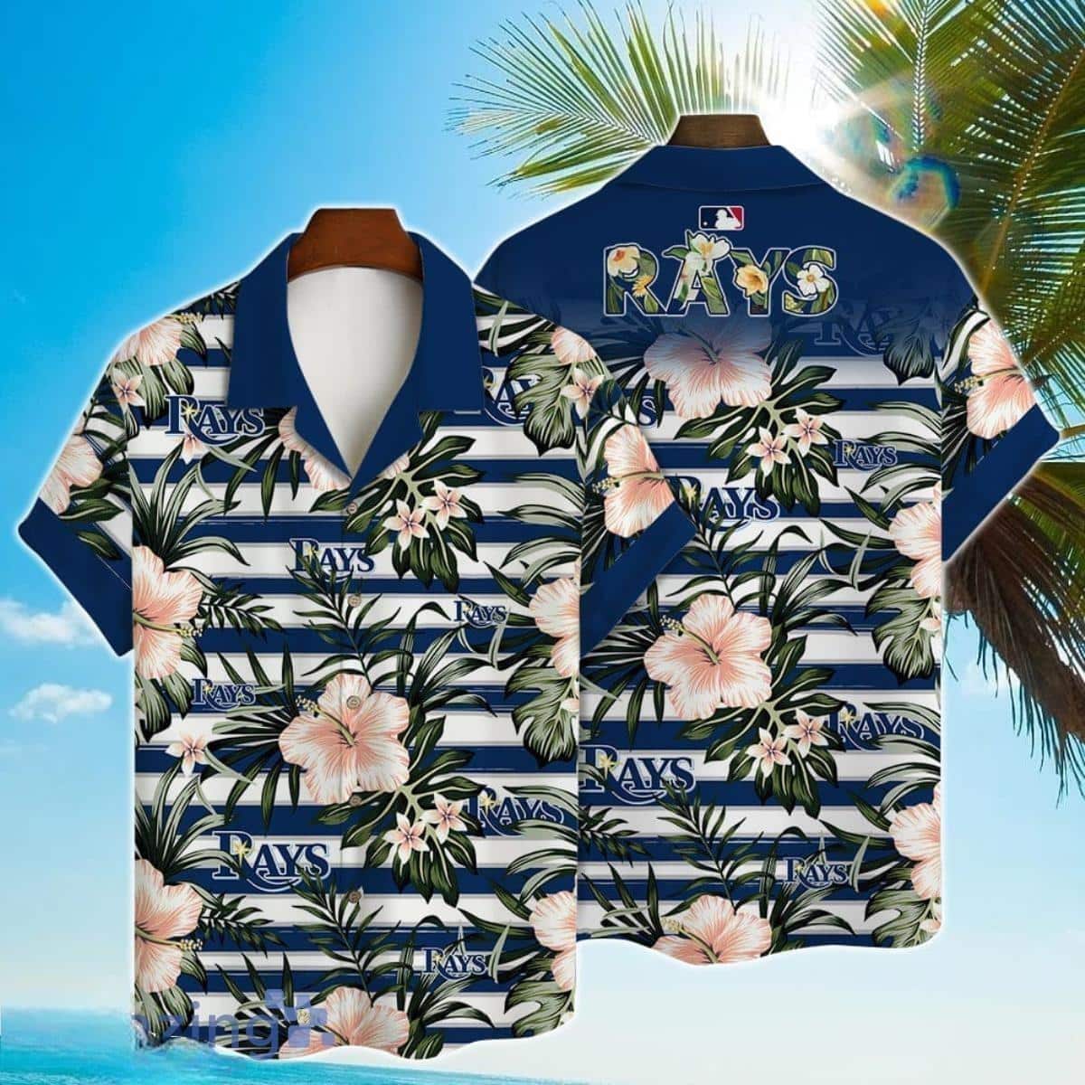 MLB Tampa Bay Rays Hawaiian Shirt Hibiscus Flowers Gift For Crazy Fans