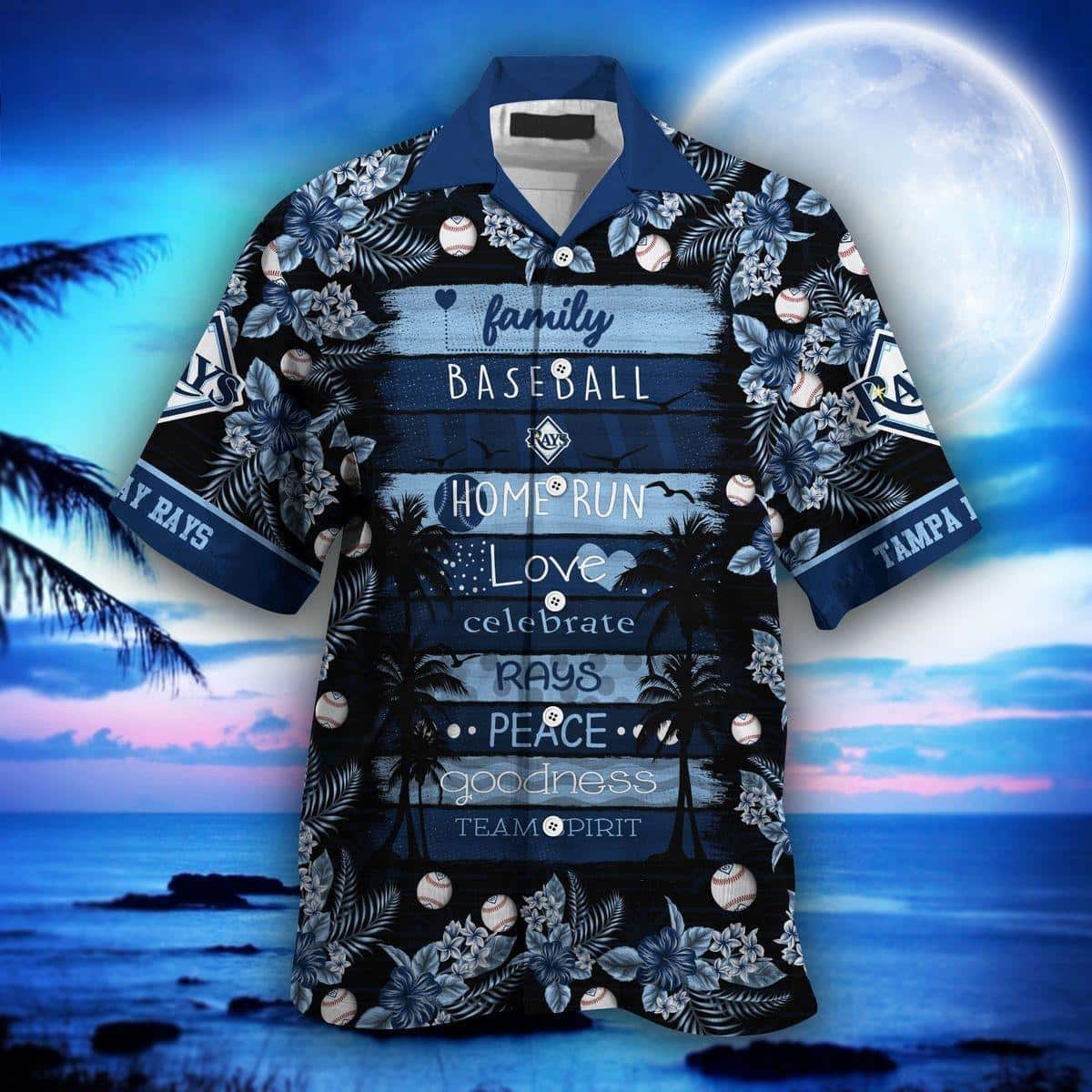 MLB Tampa Bay Rays Hawaiian Shirt Family Baseball Homerun Team Spirit Gift For Baseball Fans