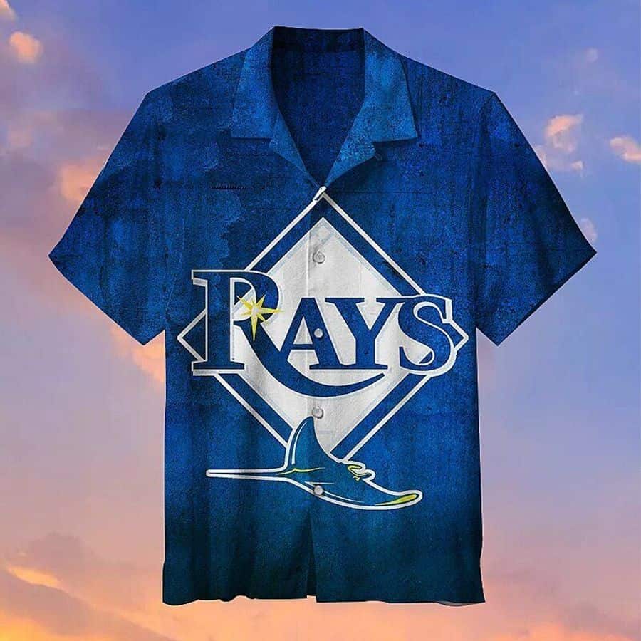 Tampa Bay Rays Hawaiian Shirt Basic Baseball Logo Summer Beach Gift For MLB Fans