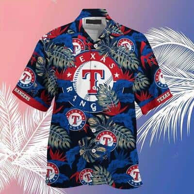 MLB Texas Rangers Hawaiian Shirt Stress Blessed Obsessed Summer Aloha Gift
