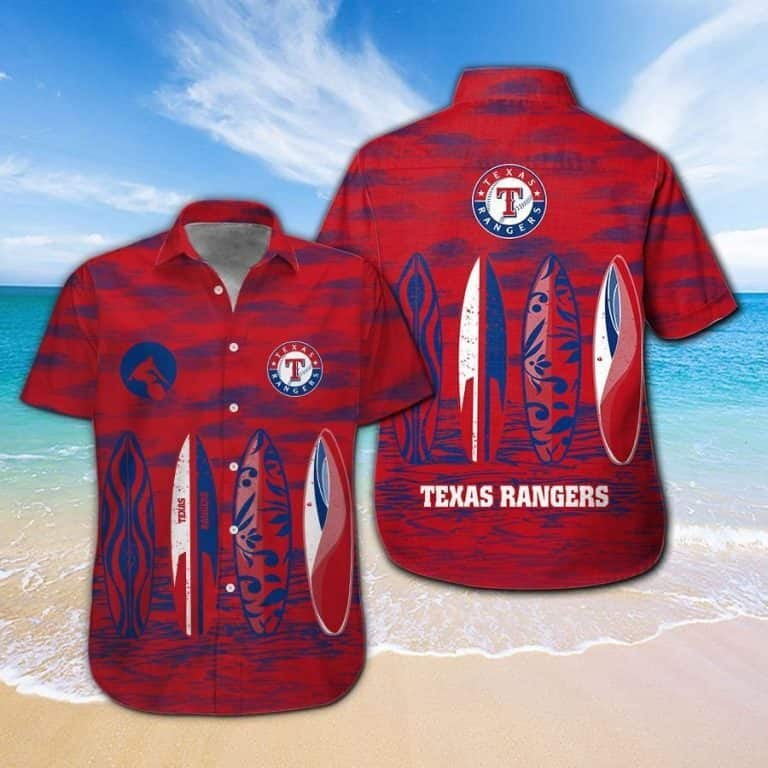 MLB Texas Rangers Hawaiian Shirt Aloha Surfboard Summer Holiday Gift