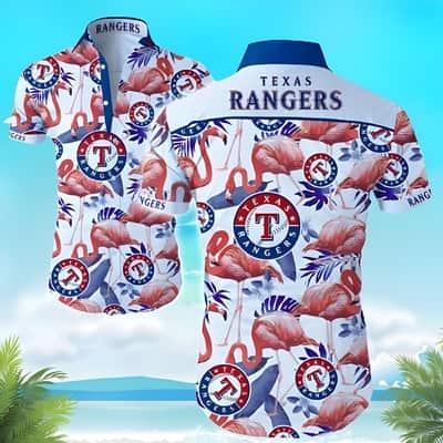 MLB Texas Rangers Hawaiian Shirt Aloha Flamingo Beach Lovers Gift