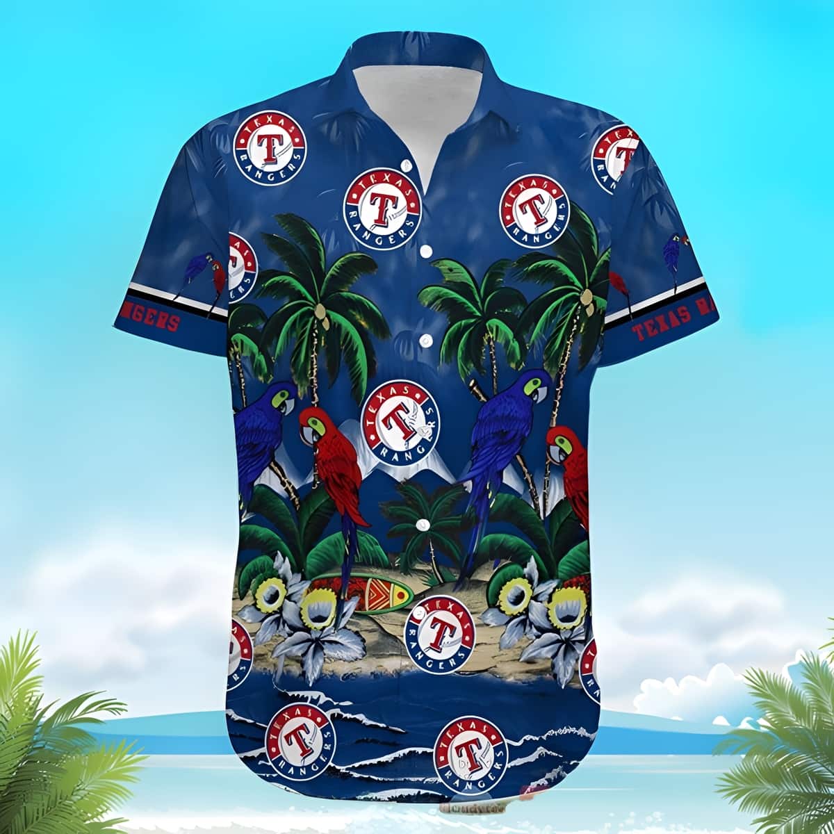 MLB Texas Rangers Hawaiian Shirt Aloha Natural World Beach Trip Gift
