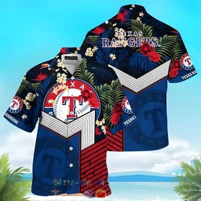 MLB Texas Rangers Hawaiian Shirt Tropical Wildlife Beach Lovers Gift