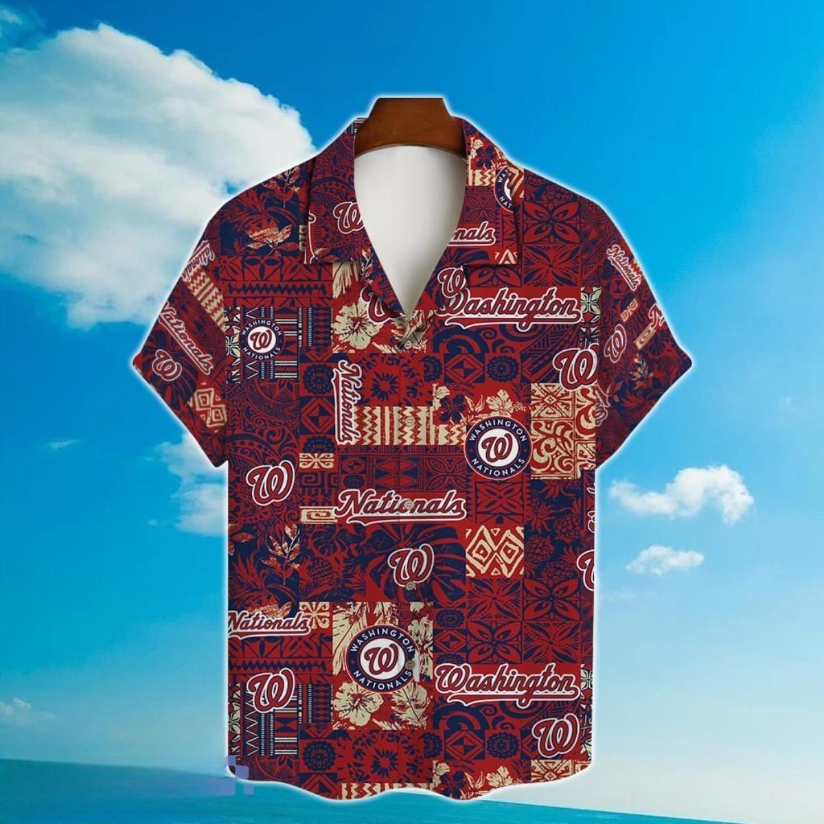 MLB Washington Nationals Hawaiian Shirt Aloha Logo Vintage Gift For Fans
