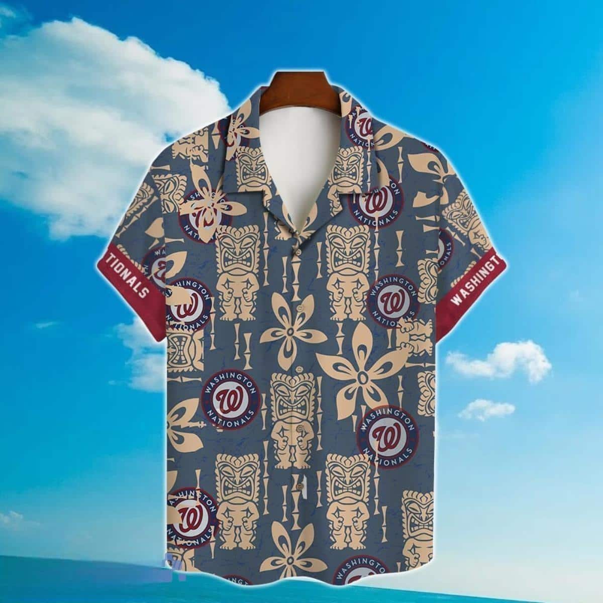 MLB Washington Nationals Hawaiian Shirt Aloha Logo Vintage Gift
