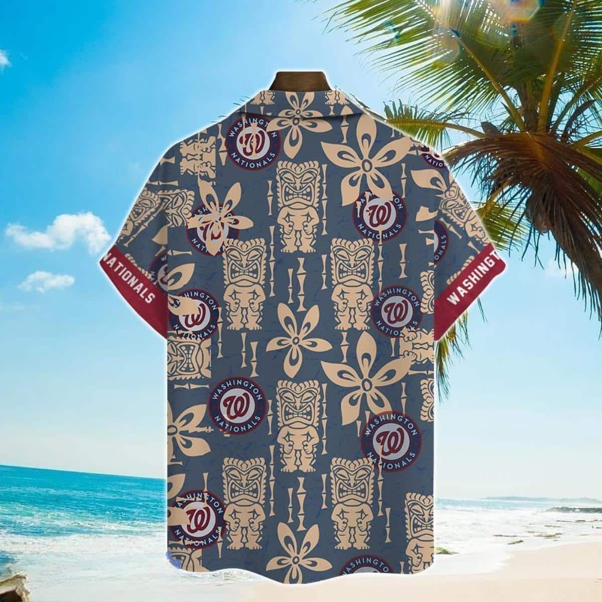 MLB Washington Nationals Hawaiian Shirt Aloha Tropical Flora Summer Lovers  Gift