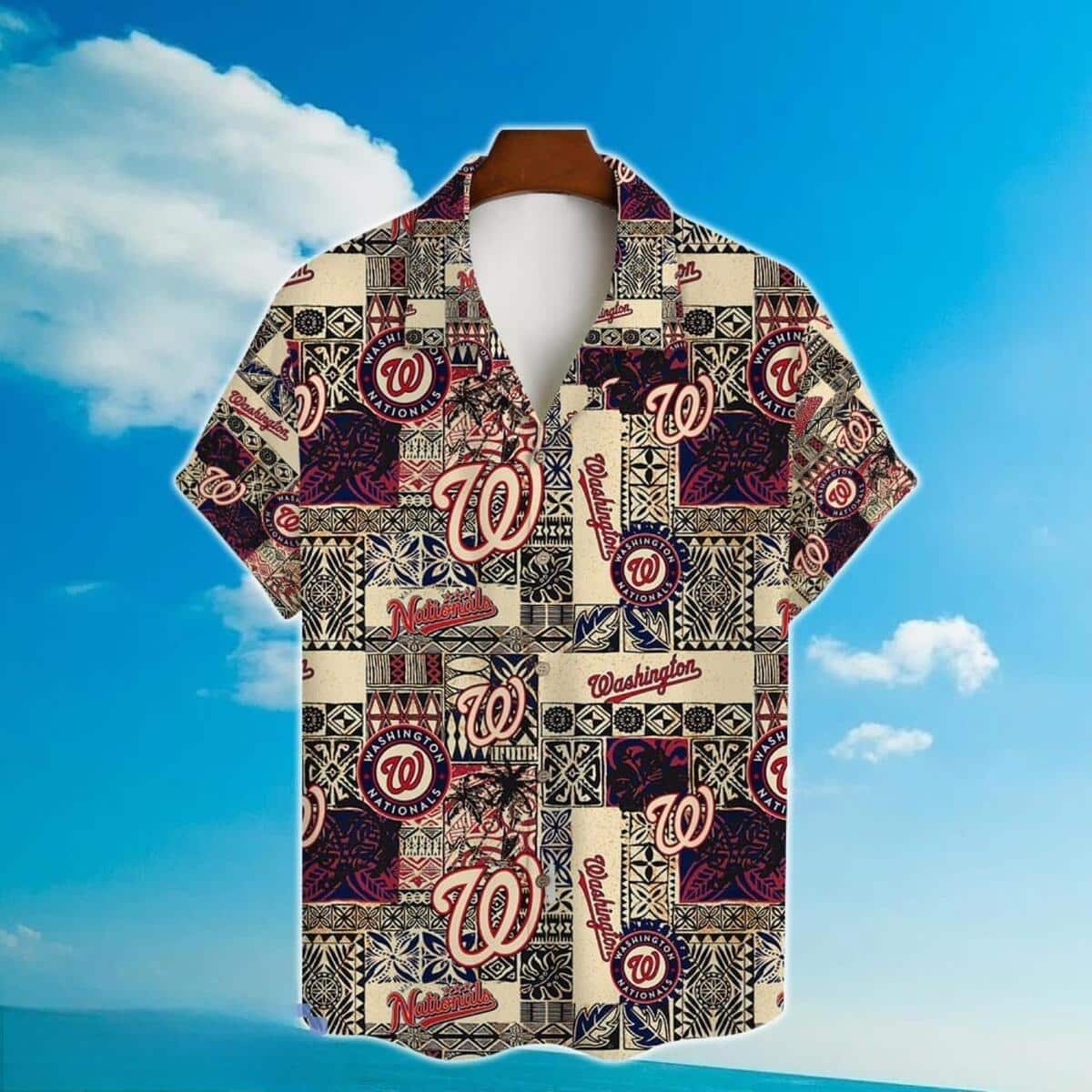 MLB Washington Nationals Hawaiian Shirt Aloha Logo Vintage Gift For Baseball Fans