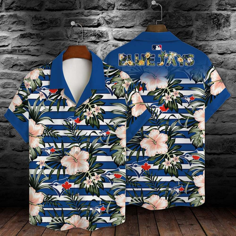 MLB Toronto Blue Jays Hawaiian Shirt Tropical Hibiscus Aloha Beach Trip Gift