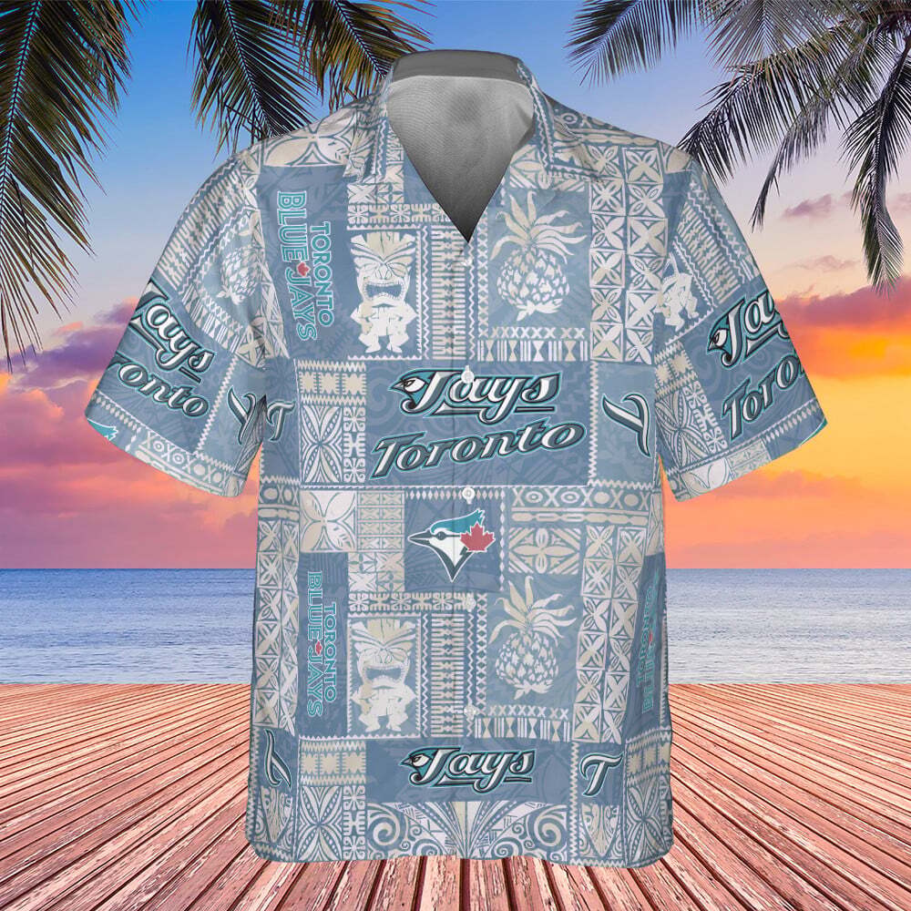 Retro MLB Toronto Blue Jays Hawaiian Shirt Aloha Symbol Summer Vacation Gift