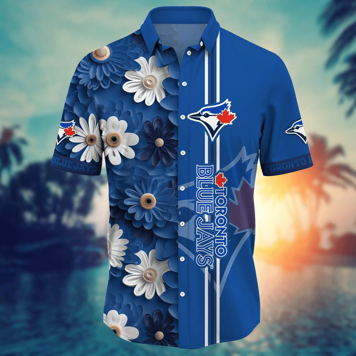 Summer Aloha MLB Toronto Blue Jays Hawaiian Shirt Abstract Flowers Beach  Lovers Gift