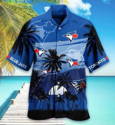 MLB Toronto Blue Jays Hawaiian Shirt Aloha Tropical Plant Beach Lovers Gift