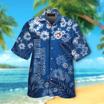 Vintage MLB Toronto Blue Jays Hawaiian Shirt Tropical Flora Gift For Summer Vacation