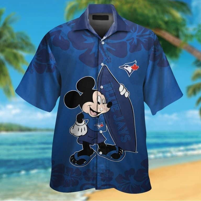 MLB Toronto Blue Jays Hawaiian Shirt Disney Mickey Mouse Beach Trip Gift
