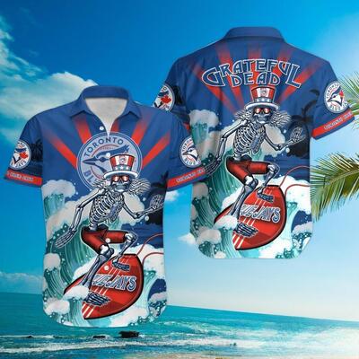 MLB Toronto Blue Jays Hawaiian Shirt Funny Grateful Dead Beach Lovers Gift